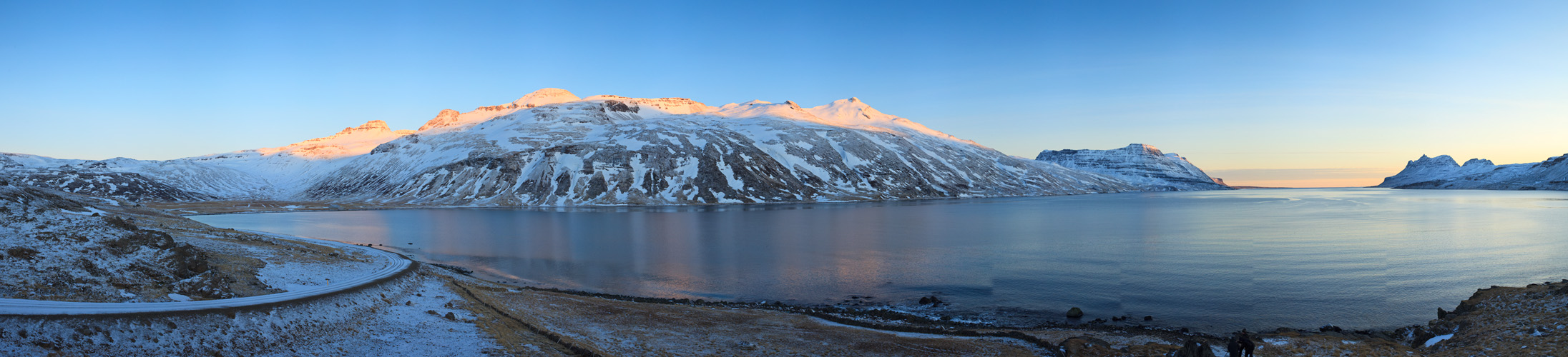 Winter in den Westfjorden Pano #26744