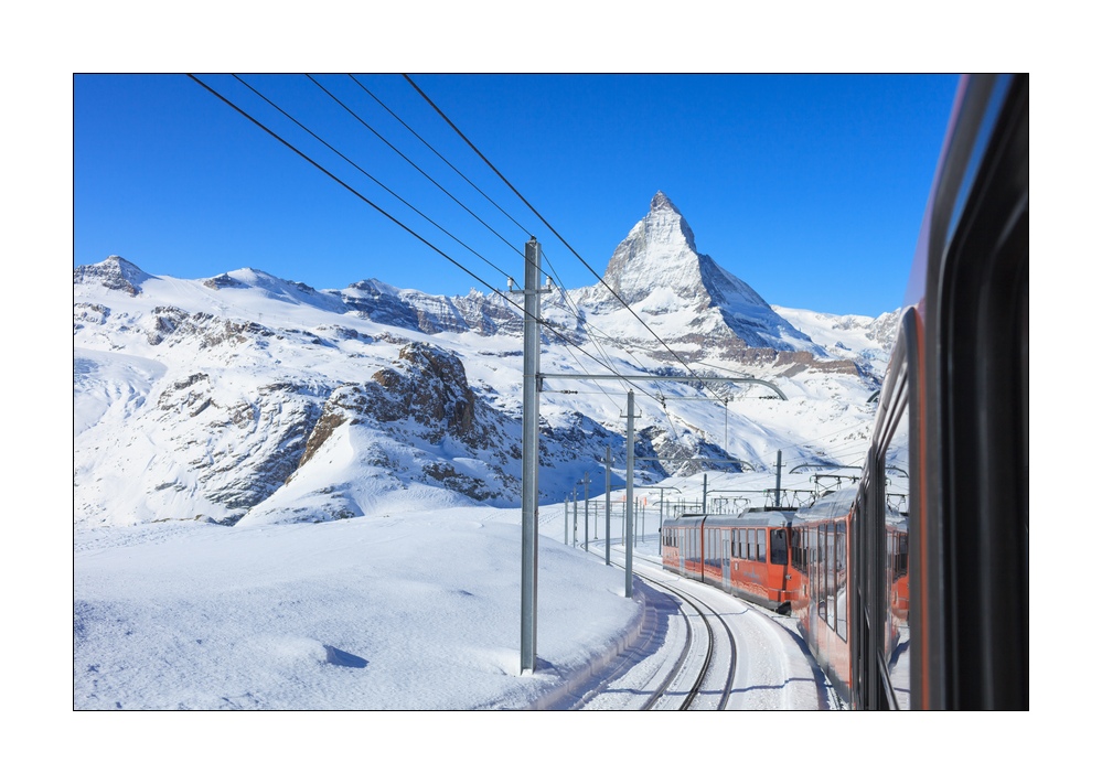 Matterhorn mit Gornergratbahn #36315