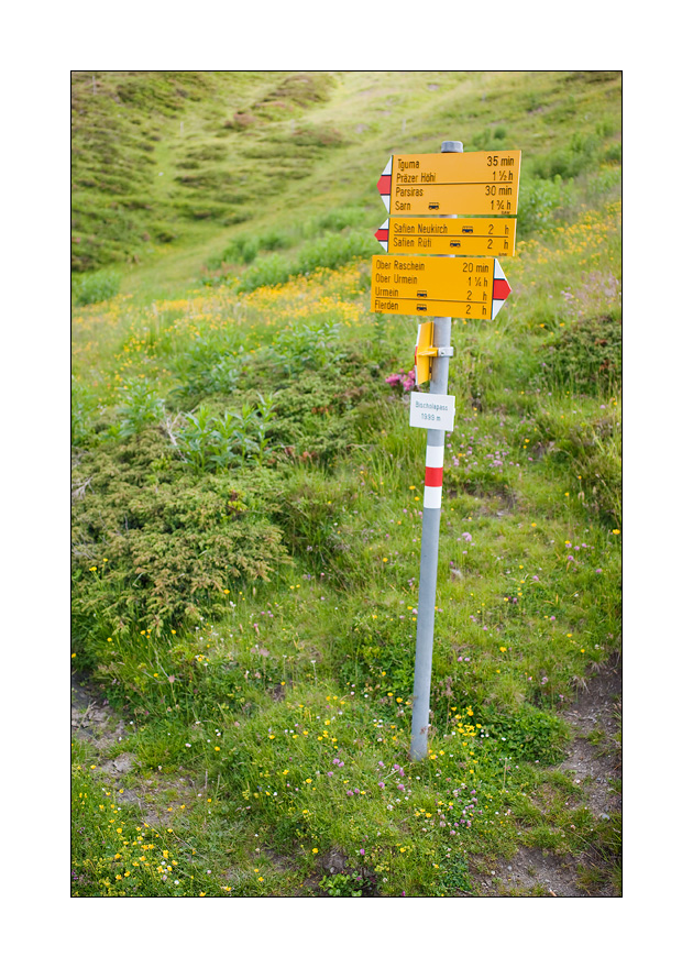 Wanderwegweiser Bischolpass #22126