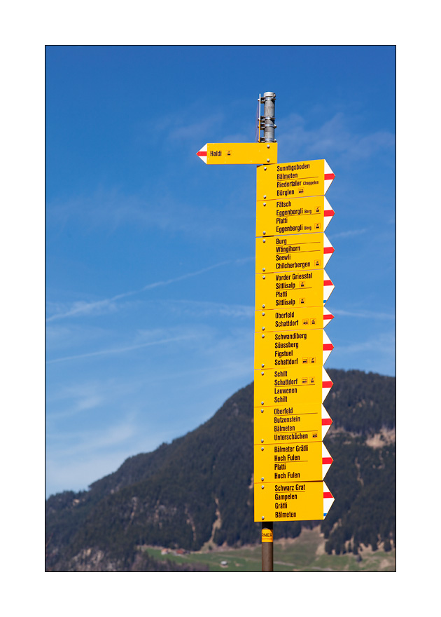Wanderwegweiser Uri #31592