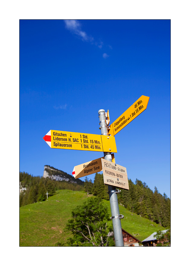Wanderwegweiser Alplen #21878