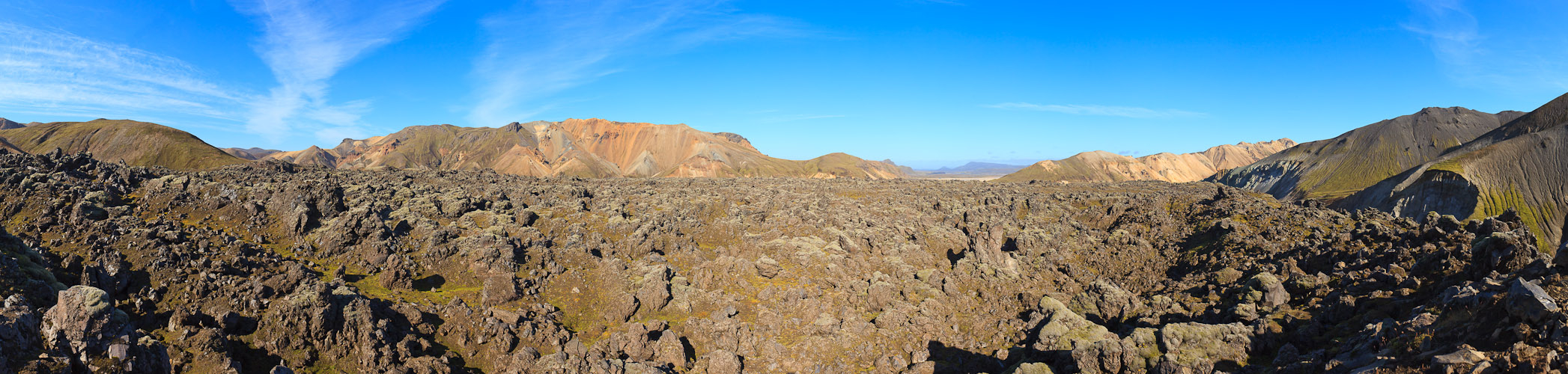 Landmannalaugar Vulkangestein Pano #33709