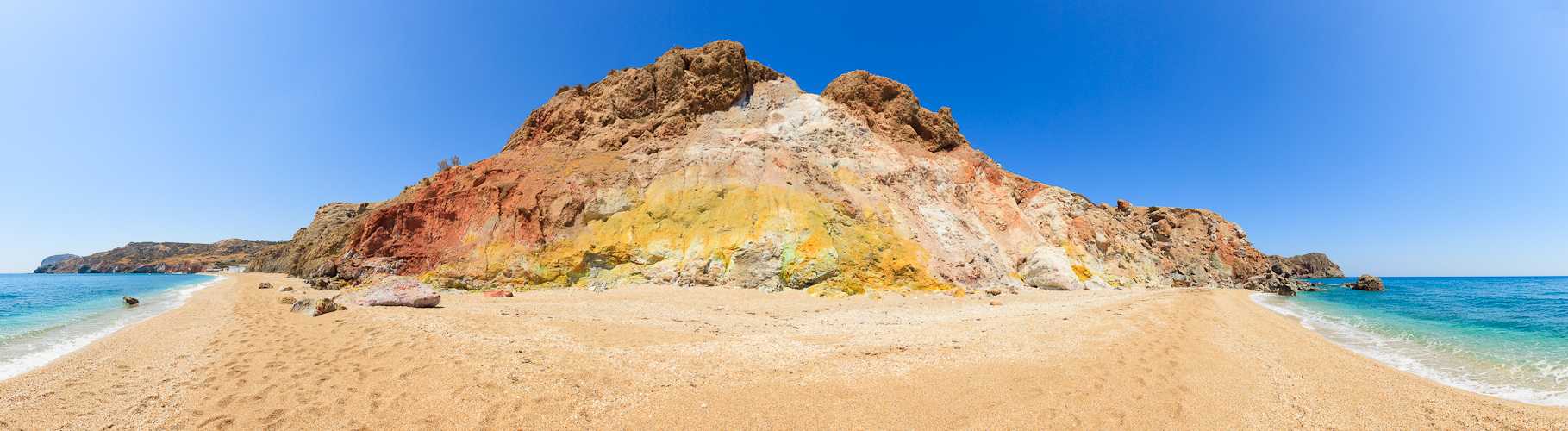 farbiger Strand Pano #37179