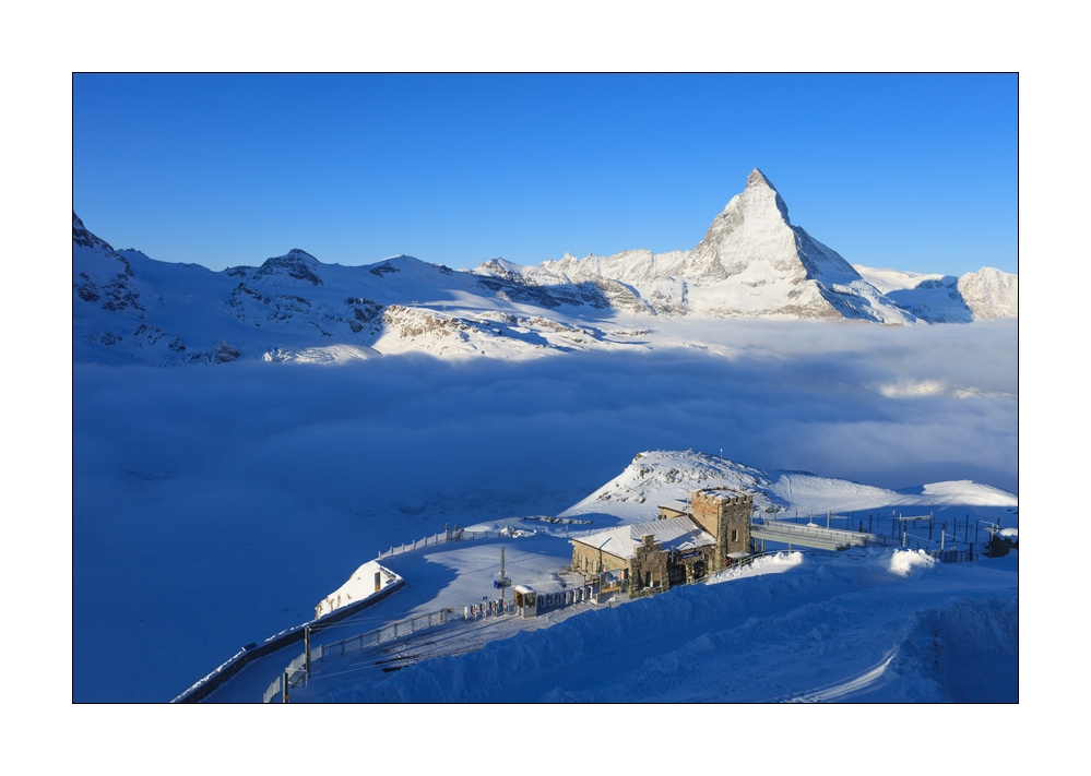 Matterhorn mit Bergstation Gornergratbahn #26118