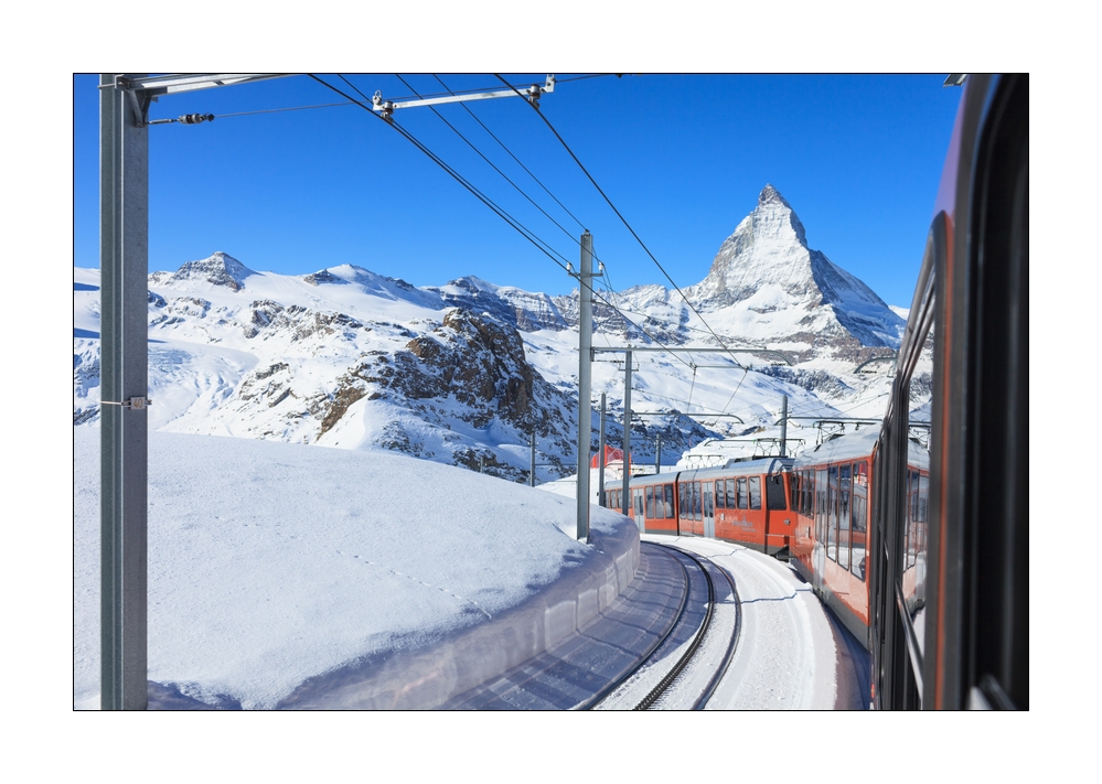 Matterhorn mit Gornergratbahn #36319