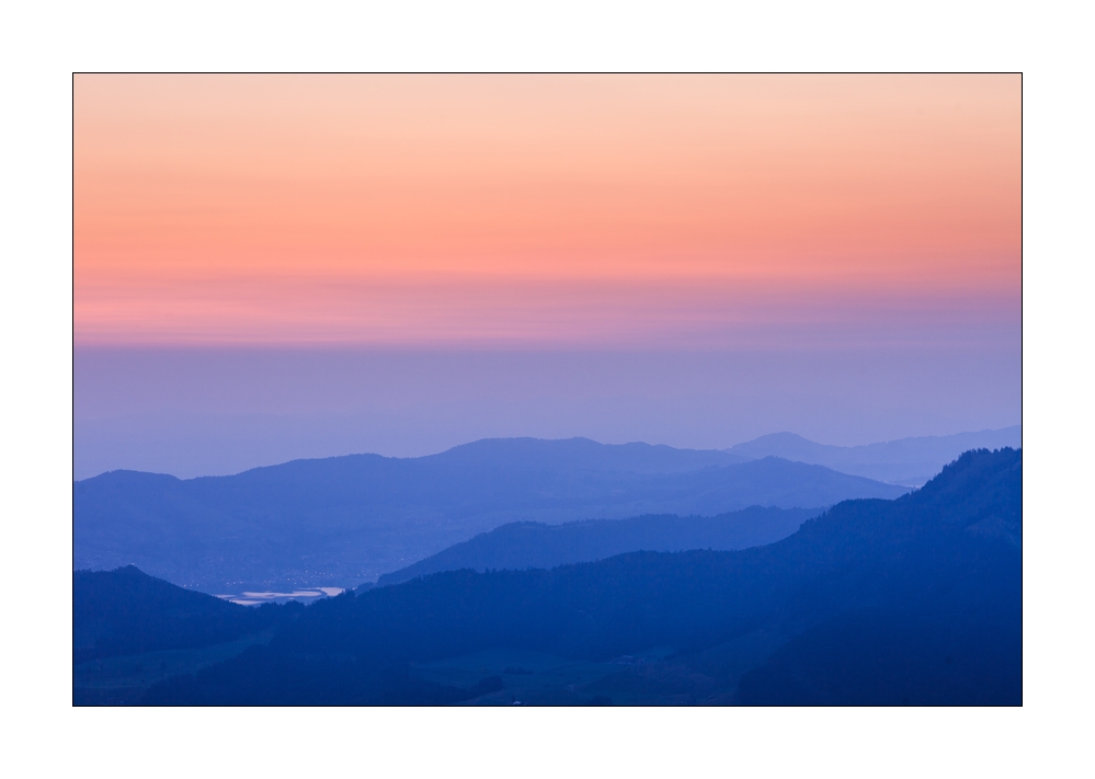 Rigi Aussicht Morgendaemmerung #32664