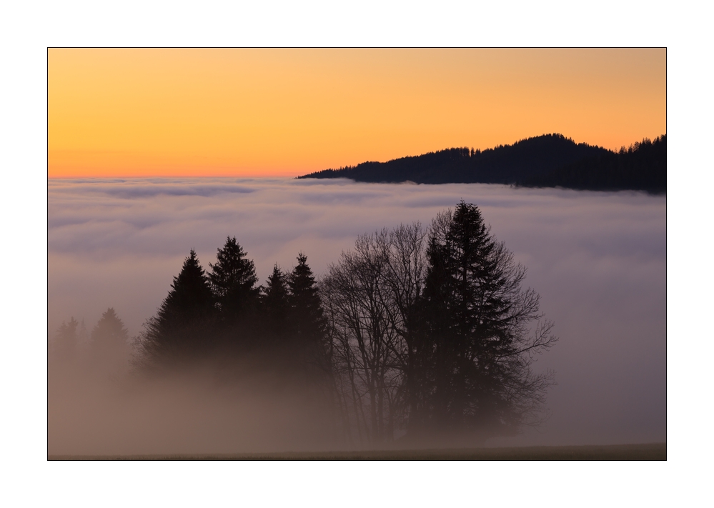 Sonnenuntergang auf dem Ratenpass #35798