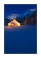 Schweiz Bern Kandersteg Kirche Winterabend 26369 fc