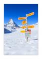 Wanderwegweiser am Matterhorn #36167